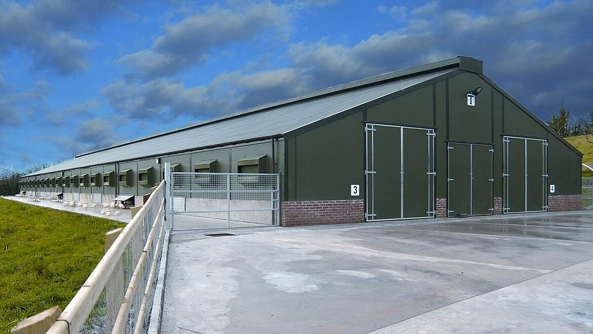 Tierhaltung in Modulbauten mit GFK Fassade