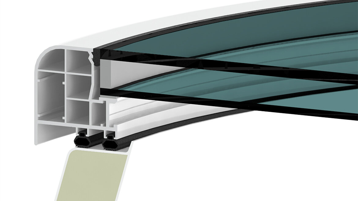 LAMILUX Flachdach Fenster F100 rund Sonnenschutzverglasung 2-fach ESG LAMILUX Flachdach Fenster F100 rund Sonnenschutzverglasung 2-fach ESG